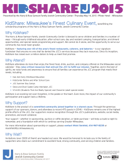 Why KidShare - Jewish Community Center Milwaukee