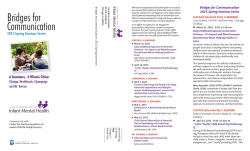 ILAIMH Seminar Series brochure - Jewish Child and Family Services