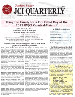 Spring 2015 - Gardena JCI