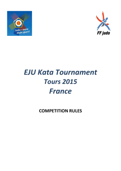 EJU Kata Tournament - Judo Club de Touraine
