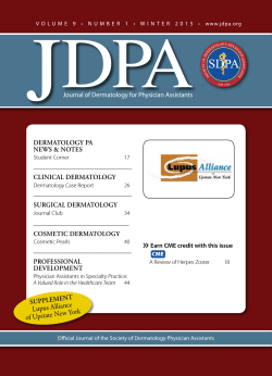 Lupus Can Be Life Changing - The Journal of Dermatology for