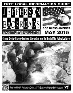 MAY 2015 - Jefferson Backroads