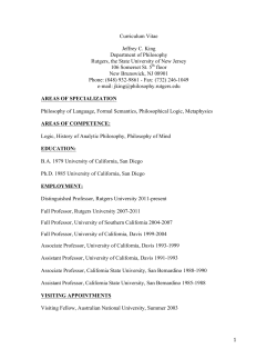 cv - Jeffrey C. King