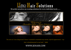Jennifer Effie`s Hair Solutions Client wearing a JE Bespoke Hair