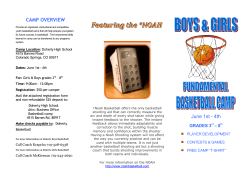 Fundamental Summer Basketball Camp 2015