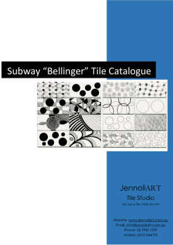 Subway Bellinger Catalogue 200515