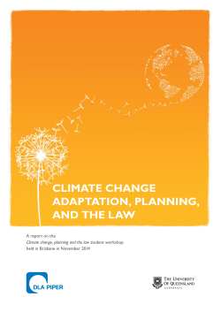 climate change adaptation, planning, and the law
