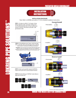LOKRING PIPE SOLUTIONS