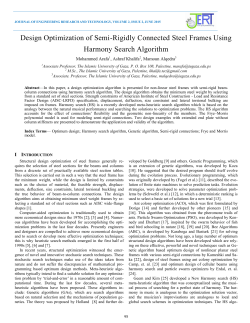 Design Optimization of Semi-Rigidly Connected Steel Frames Using