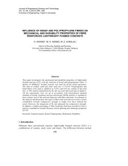 influence of kenaf and polypropylene fibres on mechanical and