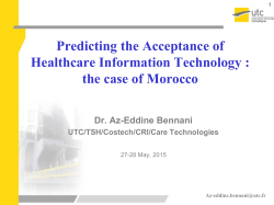 Predicting the Acceptance of Healthcare Information