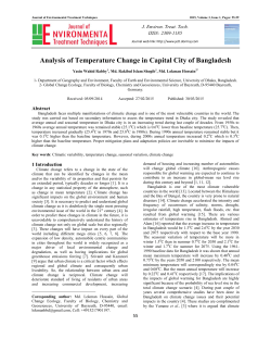 Analysis of Temperature Change in Capital City of Bangladesh