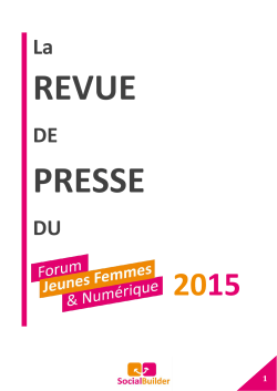 17 avril 2015 - Forum Jeunes Femmes et NumÃ©rique