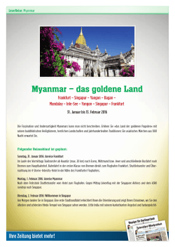 Myanmar â das goldene Land