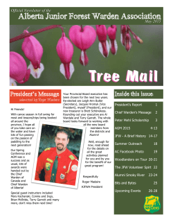 Tree Mail - Junior Forest Wardens