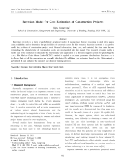 Bayesian Model for Cost Estimation of Construction Projects