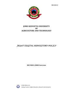 JKUAT Digital Repository Policy