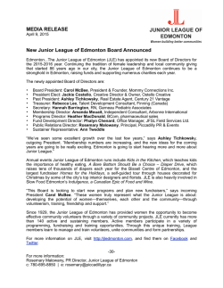 PDF - Junior League of Edmonton