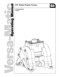 E8 Plastic Operators Manual