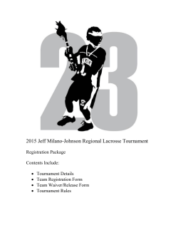 2015 Jeff Milano-Johnson Regional Lacrosse Tournament