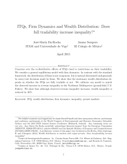 ITQs, Firm Dynamics and Wealth Distribution: Does full tradability