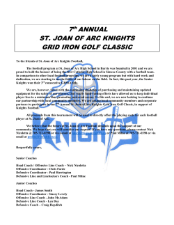 registration & information - St. Joan of Arc Catholic High School