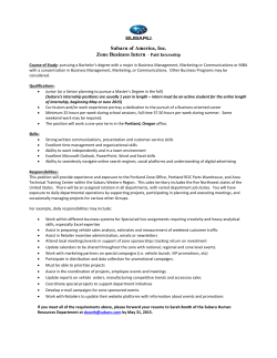 Zone Business Intern - Concordia University Student Jobs and