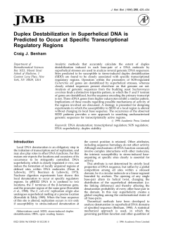 Duplex Destabilization in Superhelical DNA is Predicted to Occur at