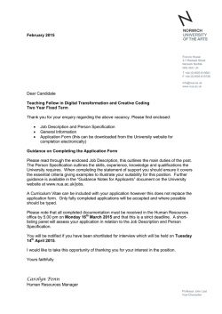 Carolyn Penn - Current vacancies