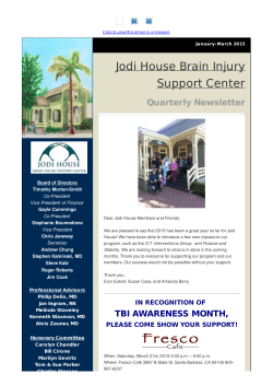 January-March 2015 Newsletter