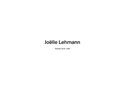 JoÃ«lle Lehmann - Joelle Lehmann