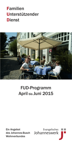 Programm April bis Juni 2015