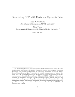 Nowcasting GDP with Electronic Payments Data