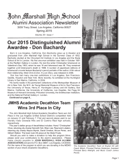 Spring 2015 - John Marshall Alumni Association Los Angeles