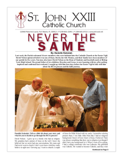 ST.ST. JOHN XXIII JOHN XXIII NEVER THE