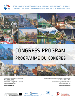 programme scientifique - 2015 Joint Congress on Medical Imaging