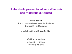 Undecidable properties of self-affine sets and multitape