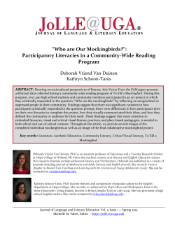 Participatory Literacies in a Community-Wide Reading