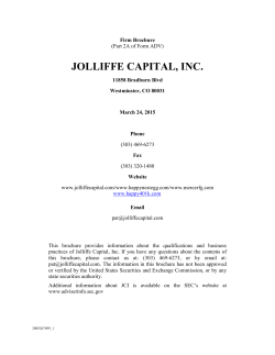 ADV2 - Jolliffe Capital, INC