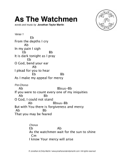 As the Watchmen Chart - Jonathan & Emily Martin