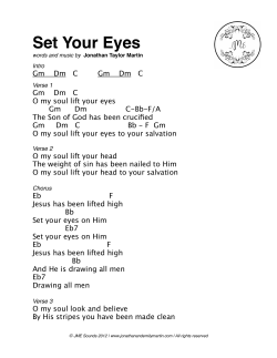 Set Your Eyes Chart - Jonathan & Emily Martin