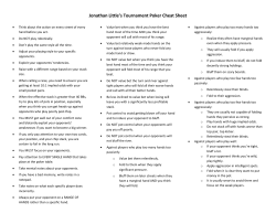 Jonathan Little`s Tournament Poker Cheat Sheet