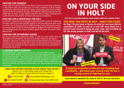 Election 2015 Leaflet
