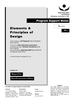 Elements & Principles of Design