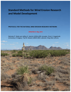 Standard Methods for Wind Erosion Research and