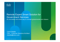 Remote Expert Smart Solution for Government Services