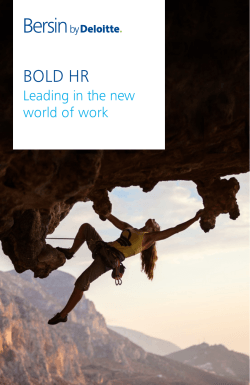 Bold HR - Josh Bersin