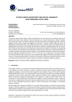 future climate uncertainty and spatial variability over tamilnadu state