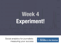 Social analytics for journalists: measuring your success