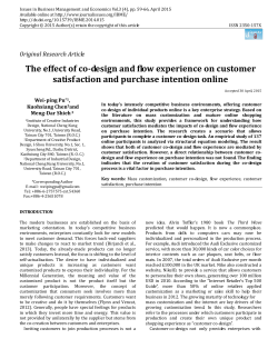 The effect of co-design and flow experience on